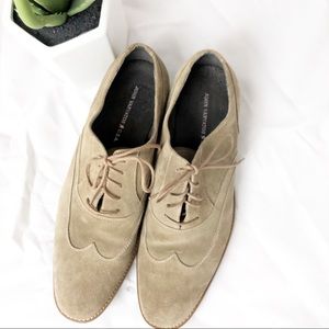 john varvatos suede wingtip shoes